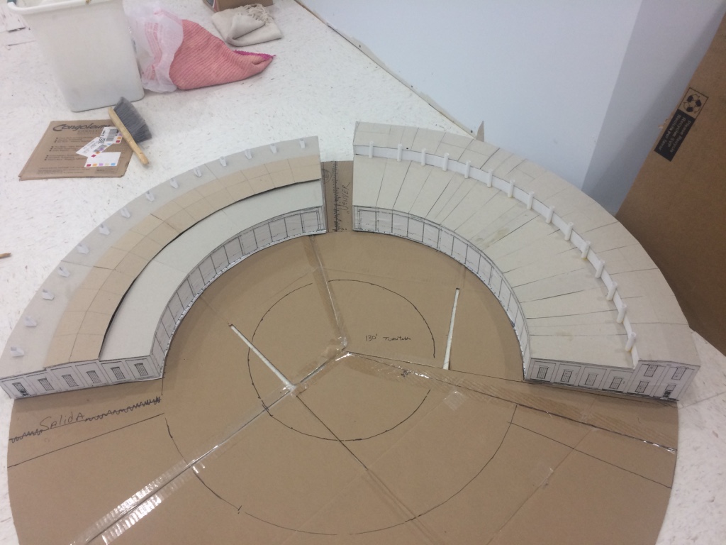 the roundhouse is 5' across. Here you see A &B buildings.